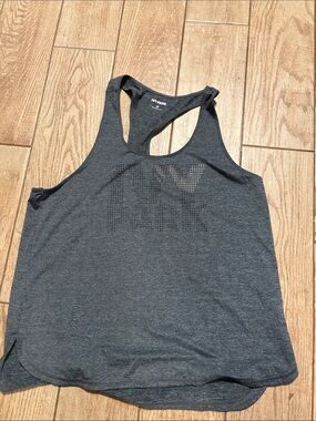 IVY PARK Heather Gray Perforated Logo Racerback Tank